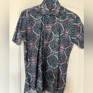 Jared Lang short sleeve men’s shirt, size L large